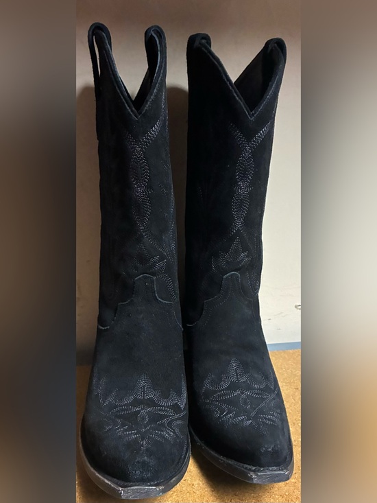 Vans Shoes - Lane Lexington Women’s Black Western Cowboy Boots Size 9 Snip Toe LB0488